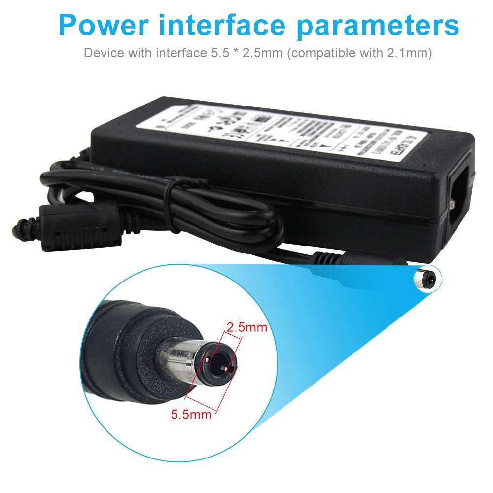 DC12V 1/2/3/5/6/8/10A commutateur adaptateur d'alimentation pour LED bande 12V 5.5mm x 2.5mm sortie éclairage transformateur adaptateur 12W-120W
