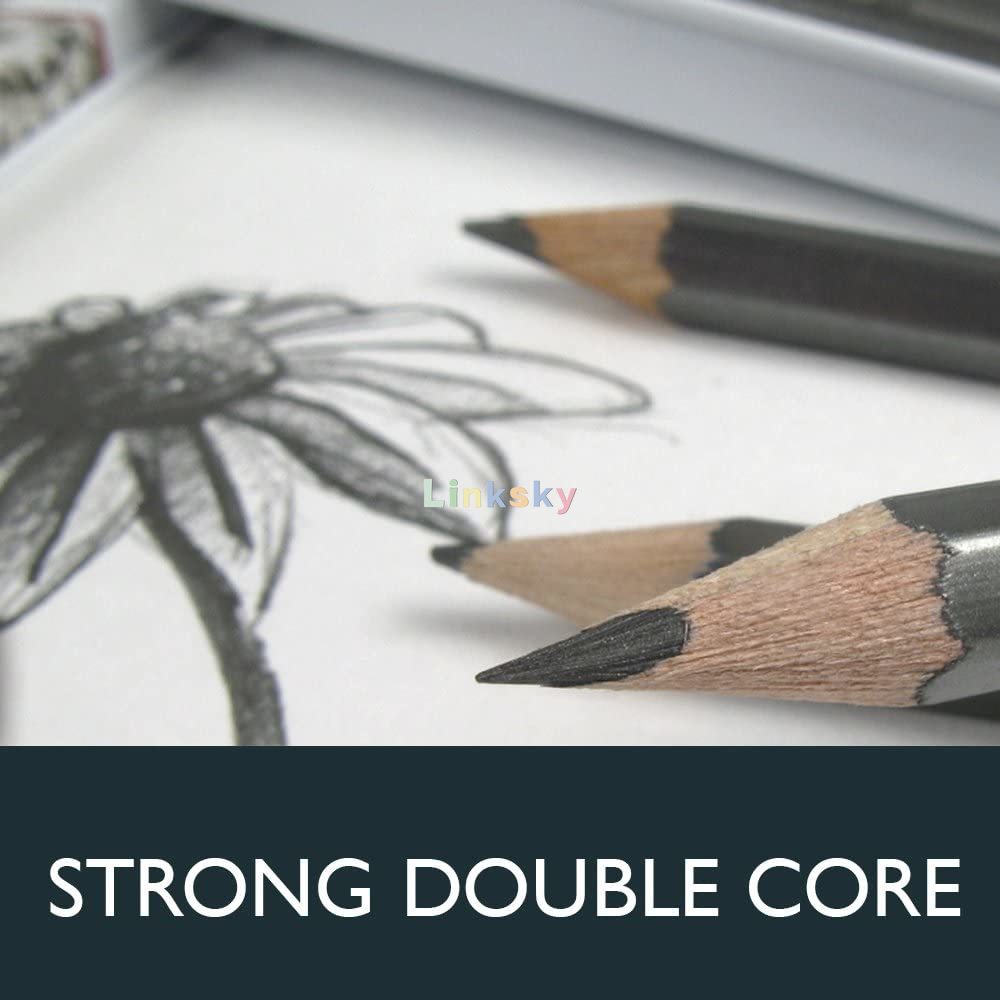 Lapis Graduado Derwent grafico 12 Graduacoes duro (9h A B),Estojo metallo contendo,grafico duro 12pz lattina scatola,arte forniture