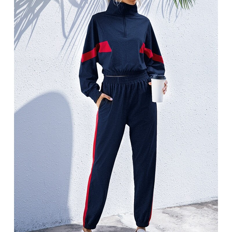 Frauen 2 Stück Set Lässige Sportswear 2 Stück Set Frauen Schweiß Hosen Sweatshirt Outfit