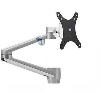 OL-3L OL-3T DIY part 32" monitor tray with long arm aluminum desktop accessory part silver black rotate 360 full motion tilt: GREY