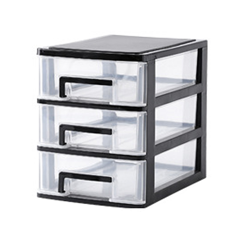 Plastic Desktop Drawer Transparent Sundries Small Objects Storage Case Organizer 3/4 Layers for Home Office Use EL: 2