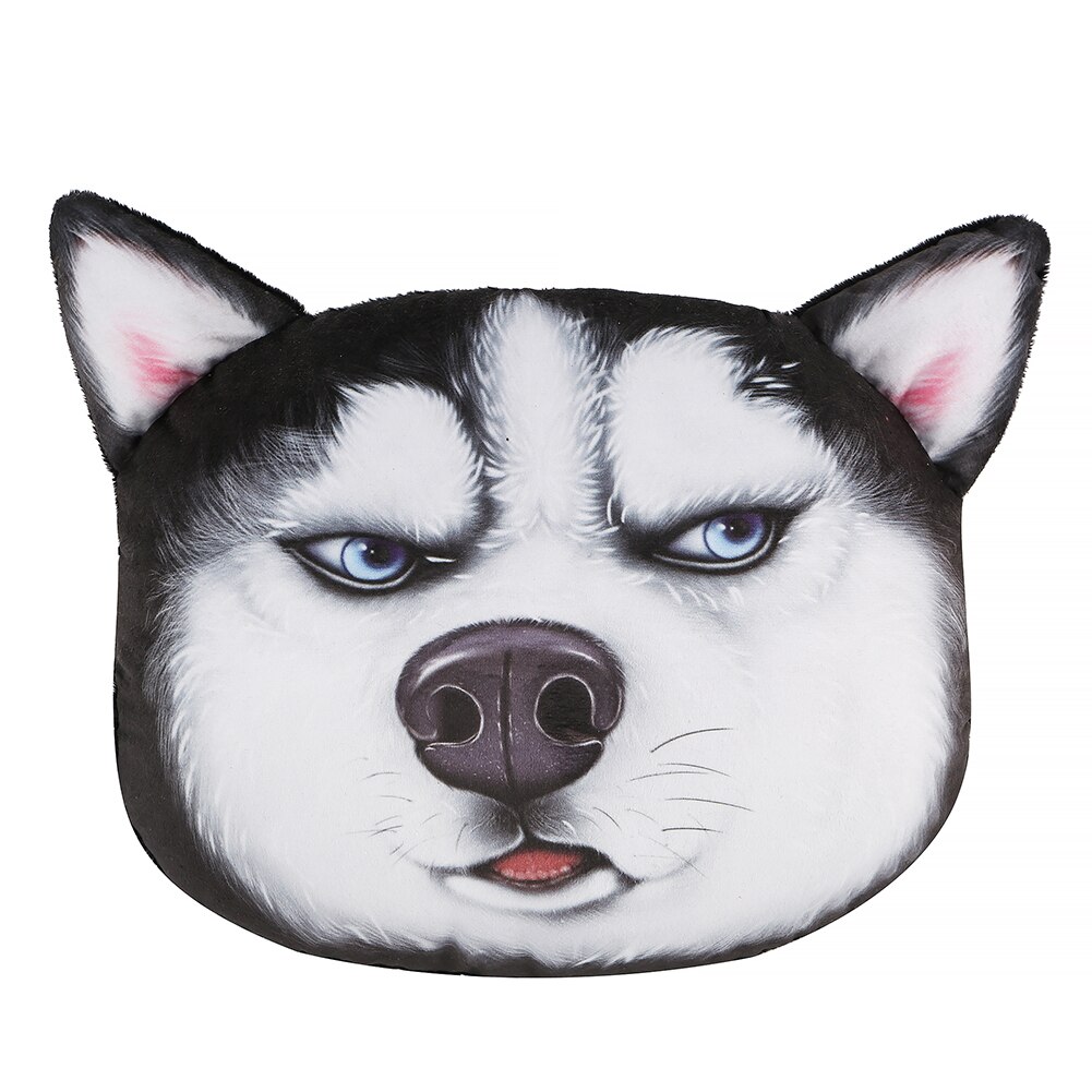 3D dessin animé Animal voiture appui-tête oreiller coussin cou oreiller universel voiture sécurité ceinture de sécurité couverture ceinture de sécurité épaulière coussin: Husky