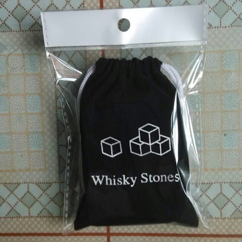 Black 9 Flannel Bags Ice Stone Icy Stone Whiskey Stone Chillers