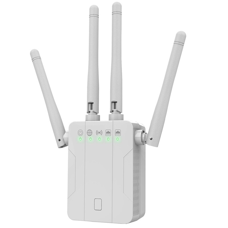 Wireless Extender WIFI Signal Amplifier 1200Mbps 5Ghz 2.4Ghz Dual-Band Extender Wireless AP Repeater,EU Plug