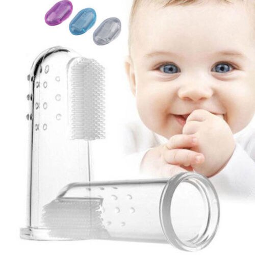 3 Colors Baby Finger Toothbrushes Infant Silicone Teeth Gum Tongue Teether Cleaner детские вещи