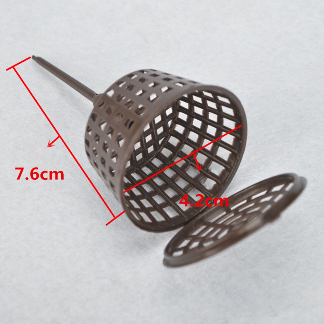 50Pcs Plastic Planting Fertilizer Baskets Bonsai Tool Fertilization With Cover Grow Box Propagation For Garden - Coffee L M S