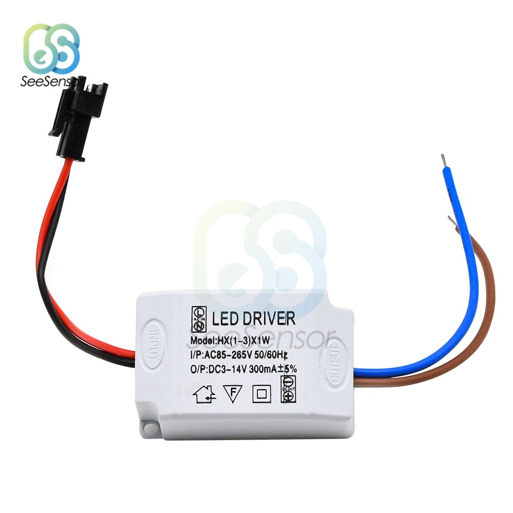 Led Driver 300mA 1W 3W Led Voeding AC85-265V Om DC3-14V Verlichting Transformers Voor Led Verlichting Diy