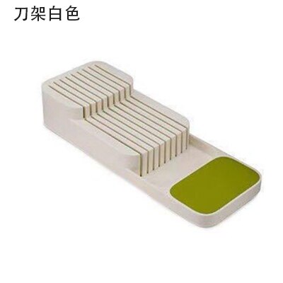 Messer Halfter Hohe Menge PP Geschirr Schublade Organizer Fach Messer Utensil Gestell Universal- Messer Stand Organizer Küche Werkzeuge: Weiß Messer Halter