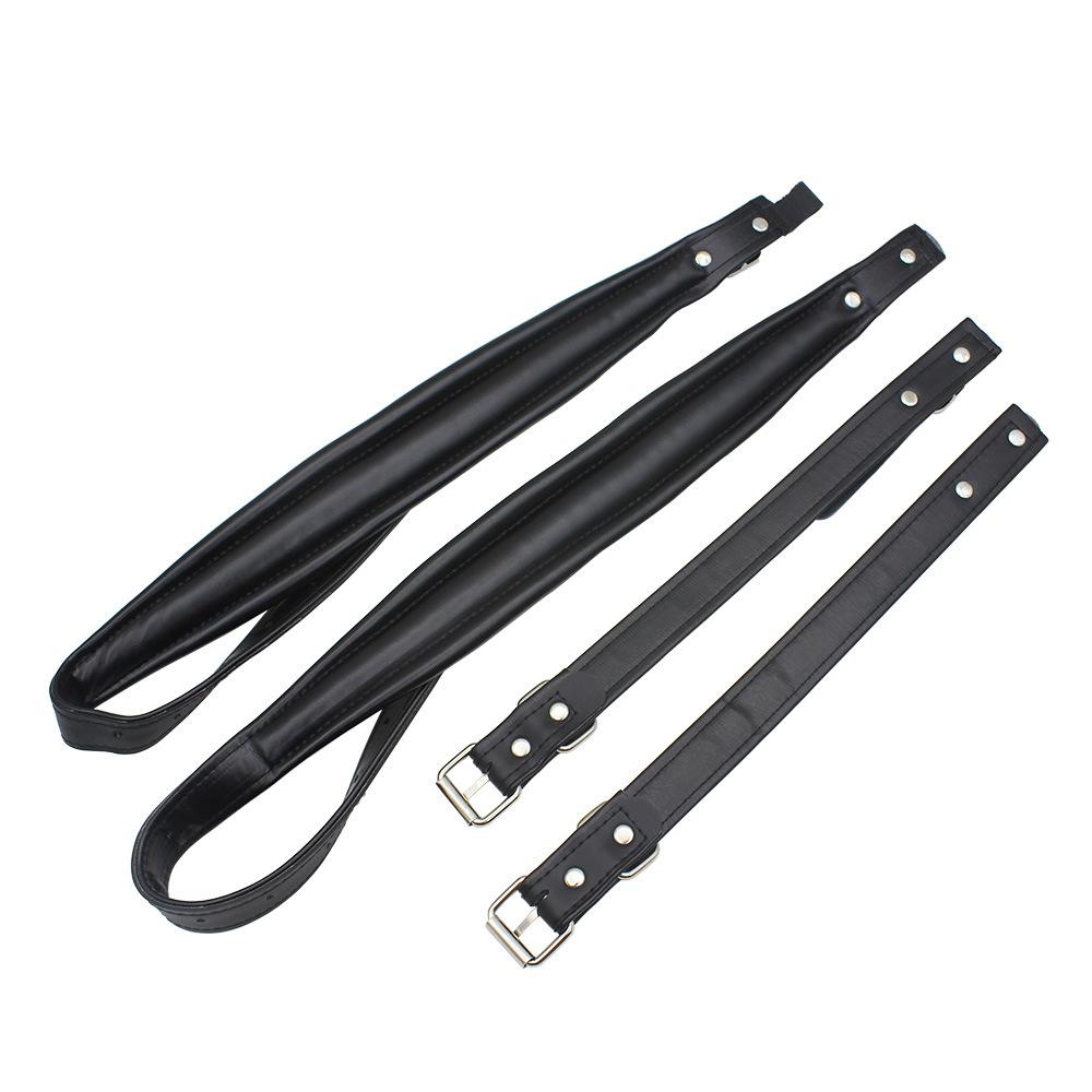 2 Pcs Adjustable Synthetic Leather Accordion Shoulder Straps Belt for 60-120 Bass Accordions