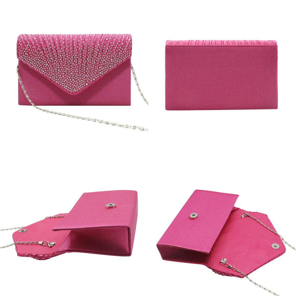 Mode Glanzende Vrouwen Clutch Bag Partij Bruiloft Envelop Handtas Draagbare Portemonnee