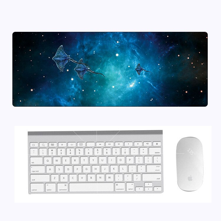 Starry Sky Large Writing Desk Mats Laptop Mouse Mat Mouse Pad Cute Mouse Pad Gaming Deskpad for Office Home Gamer 80x30