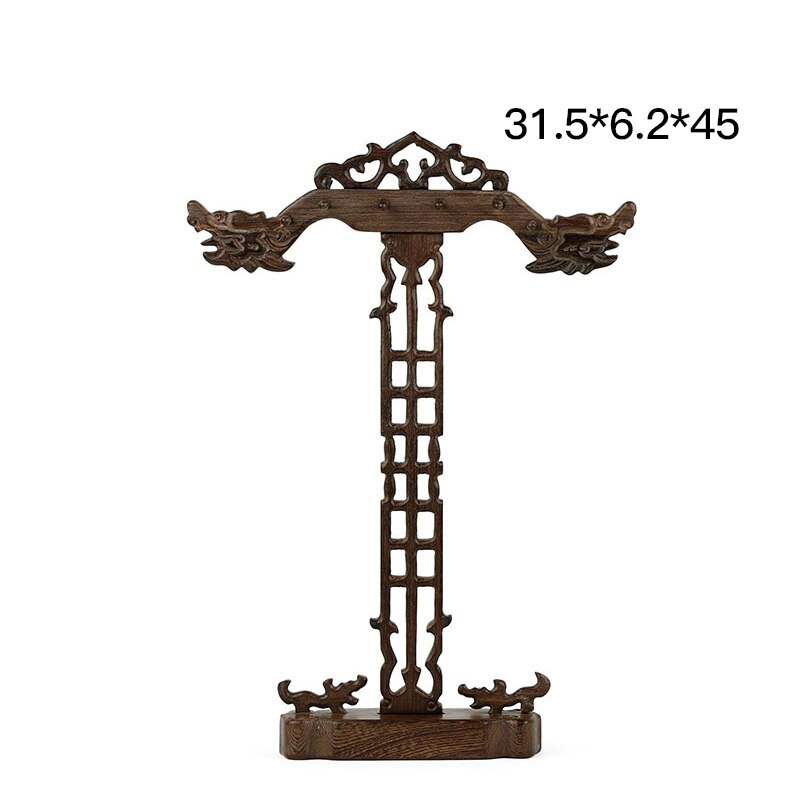 Solid Rose Hout Grote-size Kalligrafieborstel Houder Antieke Stijl Traditionele Schilderen Schrijven Pen Houder Wenge Borstel Rack: green