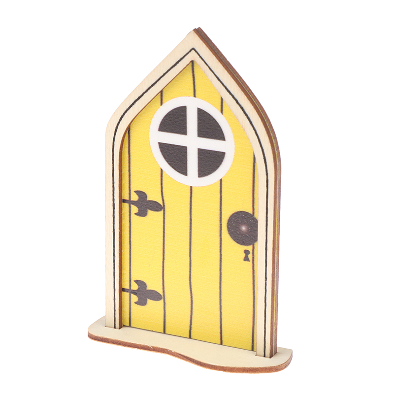 1/12 Poppenhuis Miniatuur Hout Externe Enkele Deur Houten Raamkozijn Diy Accessoires Pophuis Meubels Speelgoed Multi Stijlen