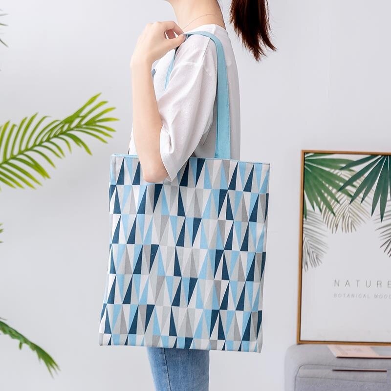 ANATTASOUL Canvas Tote Bag Herbruikbare Katoenen Tas voor Vrouwen, Duurzame en Opvouwbare Doek Schoudertassen met Rits Zakken voor Winkelen, Vakantie, Werk, Gym, Mooie Dwerg, Large