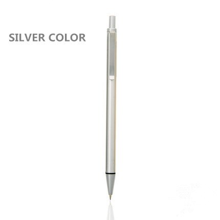 Mechanical Pencil Metal Rod Automatic Drafting Pen 0.5/0.7mm Lead Pens for Office School Supplies Lapiseira Stationery: 2B 05mm Pencil Silve