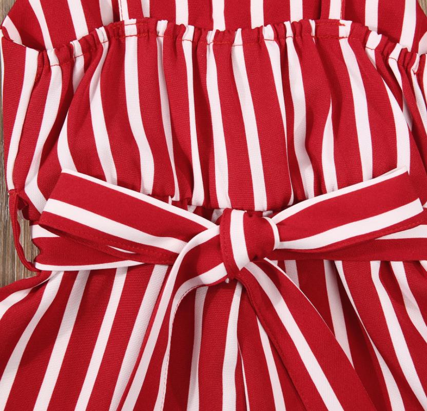 Kinderen Meisjes Mode Mouwloze Gestreepte Jumpsuit Zomer Stijlvolle Jumpsuit Meisjes Jumpsuit Meisjes Overalls Voor Kinderen Meisje Kleding