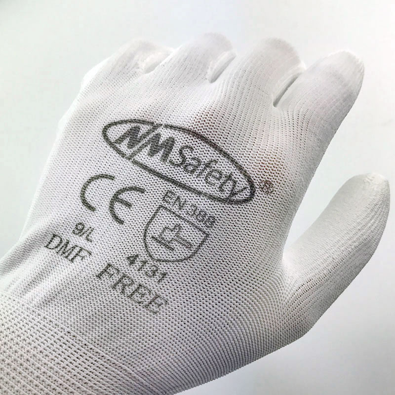 24 stück/12 Paare Sicherheit Mechaniker Arbeit Handschuhe Beschichtet PU Nitril Gummi Palme Gestrickte Nylon Gartenarbeit Handschuhe Mann Schießen