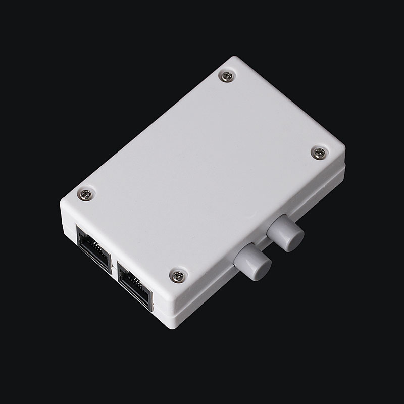 Mini 2 Port AB Manual Network Sharing Switch Box 2In1/1In2 RJ45 Network/Ethernet
