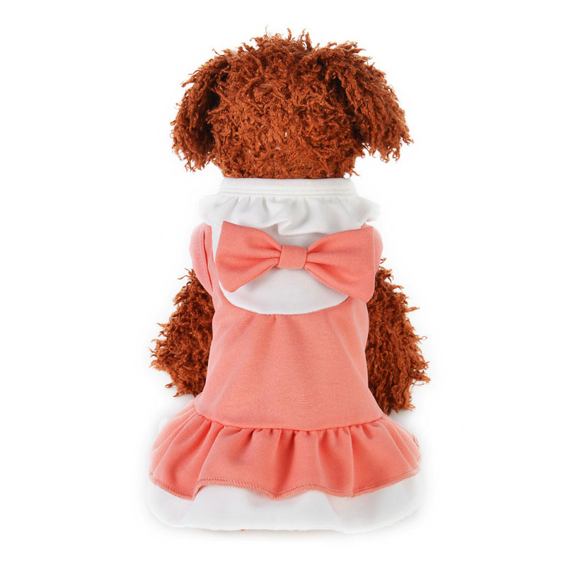Été Bow chien vêtements Sweety princesse robe Teddy chiot robes pour chiot jupes coton chat robes Yorkies Chihuahua vêtements