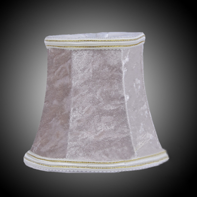 Vintage kleine lampenkap flanel fluwelen stof retro kroonluchter mini lampenkap slaapkamer lamp kroonluchter lampenkappen: Paars