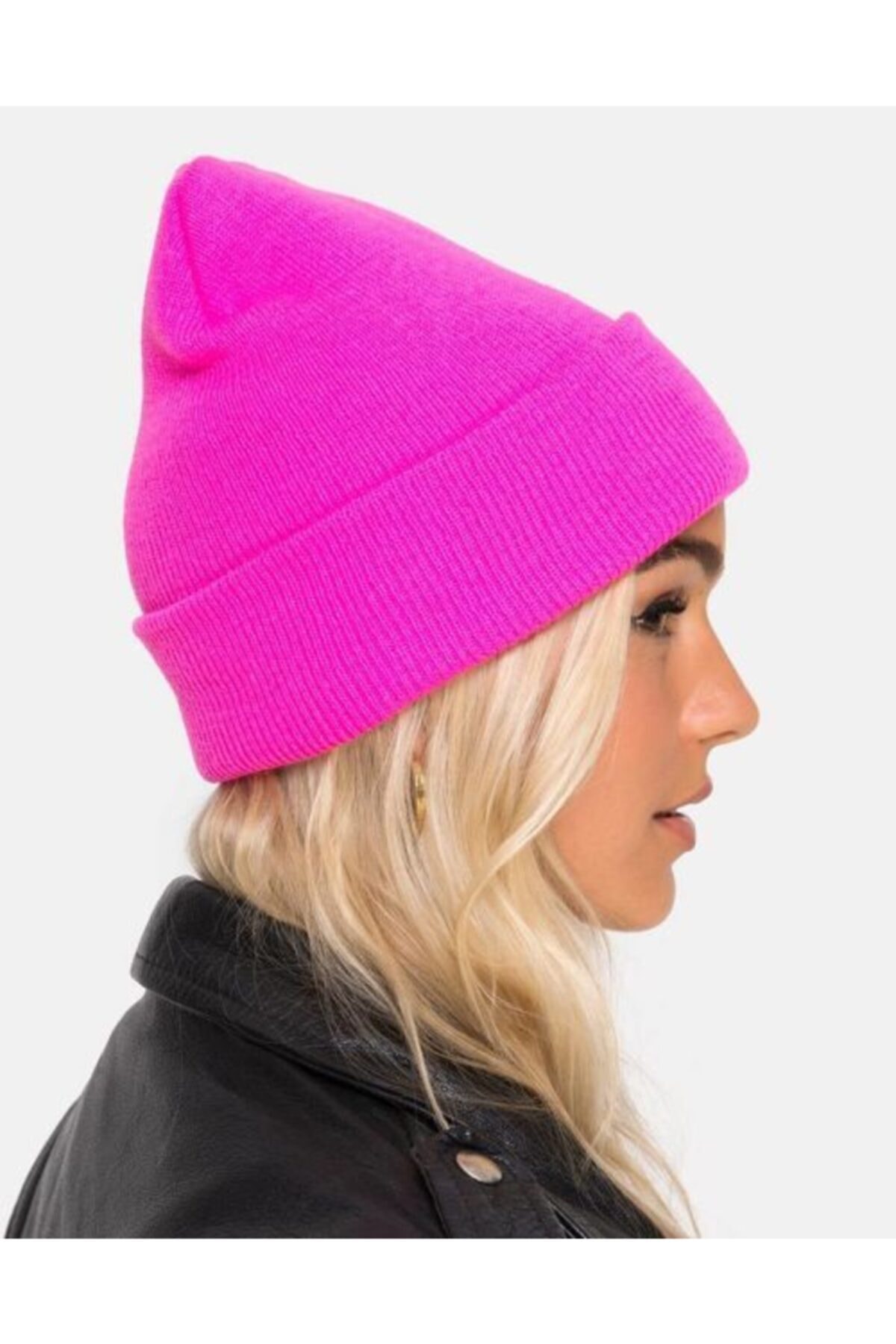 Boina básica Unisex, Color rosa neón