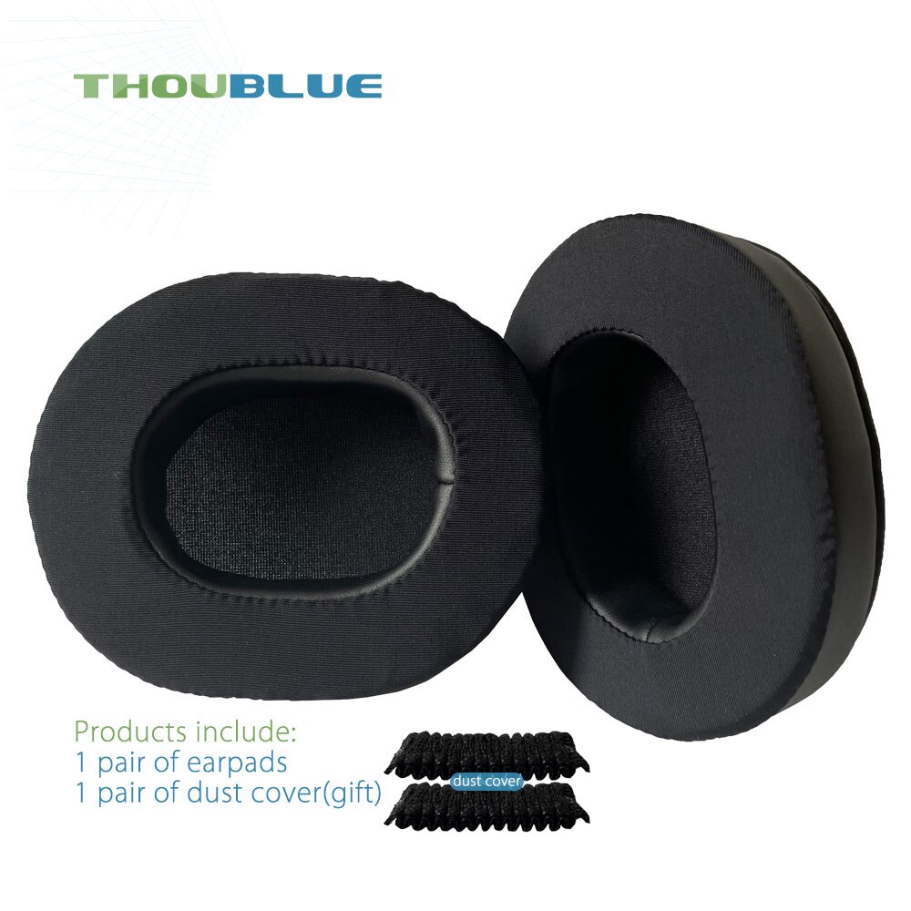 THOUBLUE-almohadillas de repuesto para auriculares Bluedio T6, T6S, T6C, T7, T7 +, cubierta de espuma viscoelástica