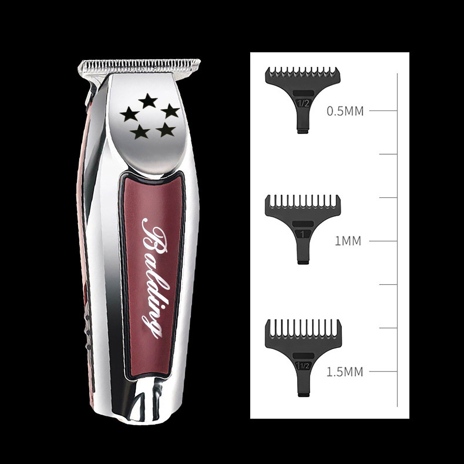 Electric Hair Clipper Shaver Beard Trimmer Detailer pro Barber Hair push shear Hair Cutting Machine Adjustable T-Wide Blade LT