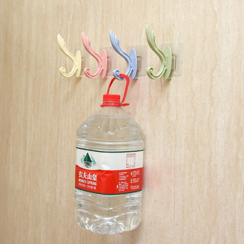 Clothes Towel Coat Hook Hanger Storage Keys holder Cupboard Handle Bedroom Door Pull Handles PVC Large Double Door Hooks