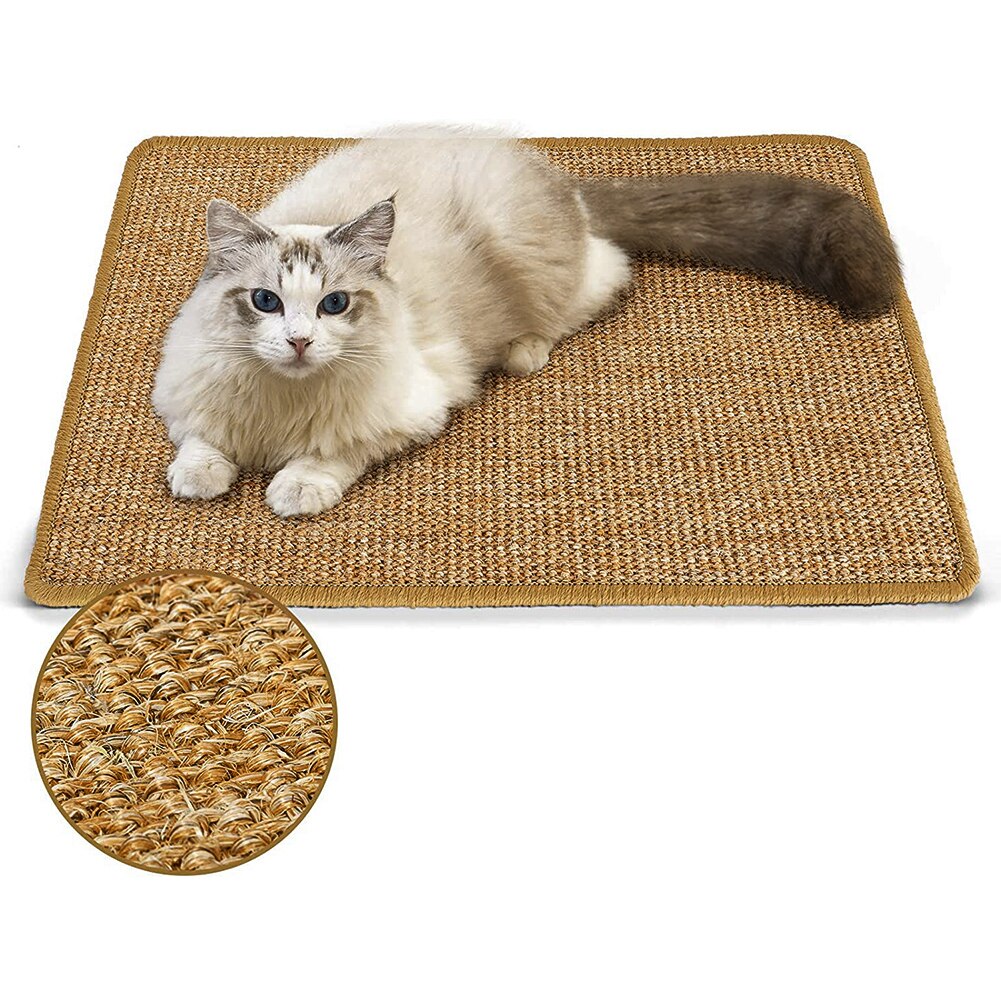 Tablero rascador para gatos y gatitos, Sisal, tablero rascador para gato, poste de rascado, esterilla de juguete para refrigeración, Alfombra de cama, almohadilla protectora para muebles