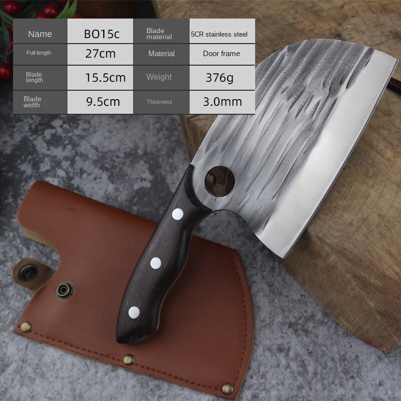 Stainless Steel Chef Knife Handmade Forged Sharp Cleaver Wide blade Butcher Knife Utility Vegetable Knives