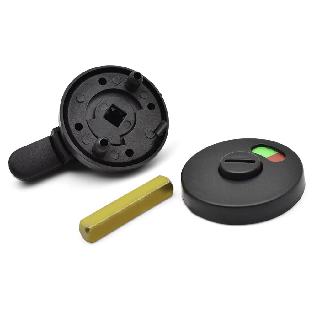 Universal Black Privacy WC Plastic Latch Vacant Engaged Door Lock Toilet Shower Cubicles &amp; Bathroom Indicator Bolt