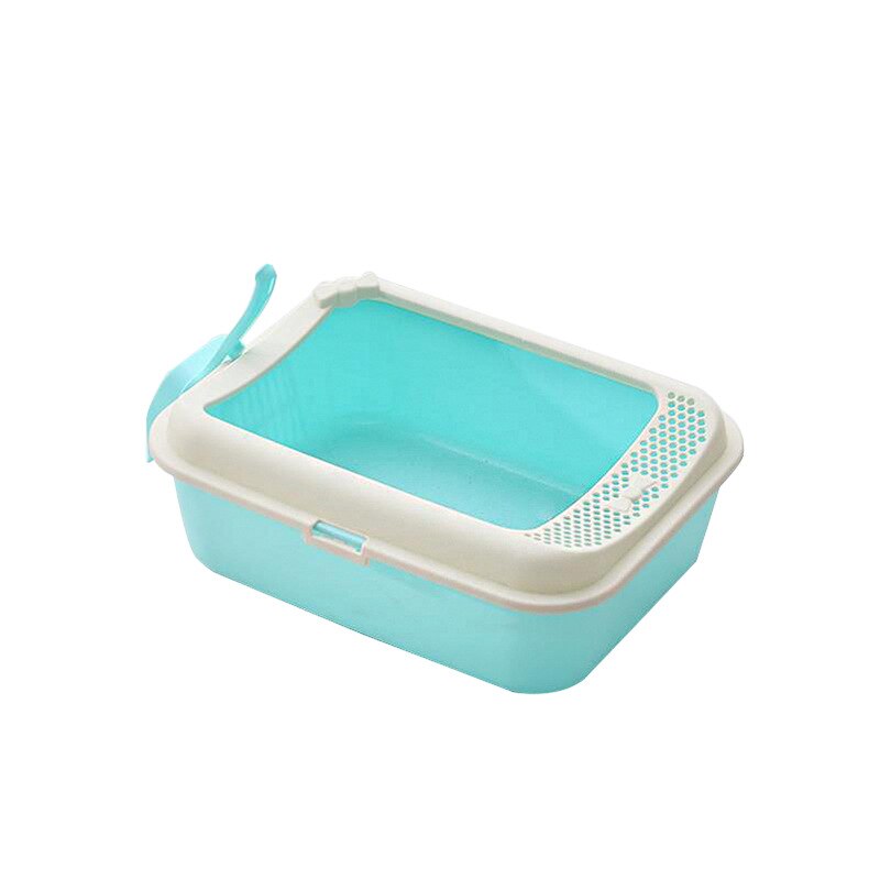 Pot Anti-respingo Semi-fechado Maca Do gato Grande Pequeno Pote Desodorante Gato Fontes do gato Caixa de Maca Do Gato Da Maca Do Gato pá Do Toalete Do Gato: Azul