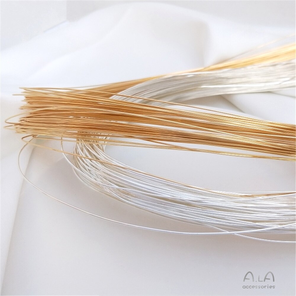 14K vergulde zachte draad niet peeling gouden draad handmatig opwinden diy eerste sieraden