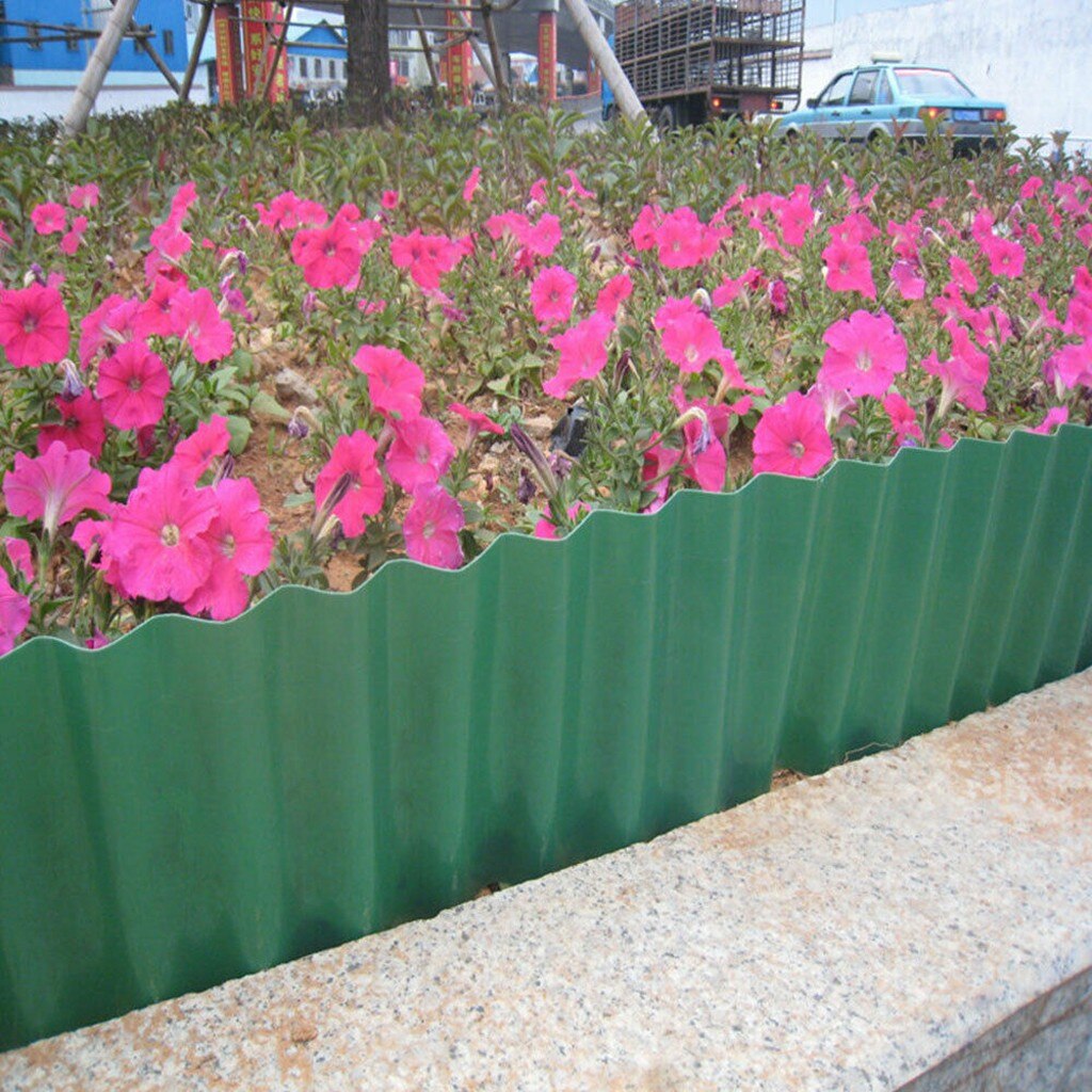 900x10/15/20cm Diy Flower Bed Fence Lawn Border Edging Garden Grass Fence Edge Fence Wall Way Roll Road Gardening Small Fence