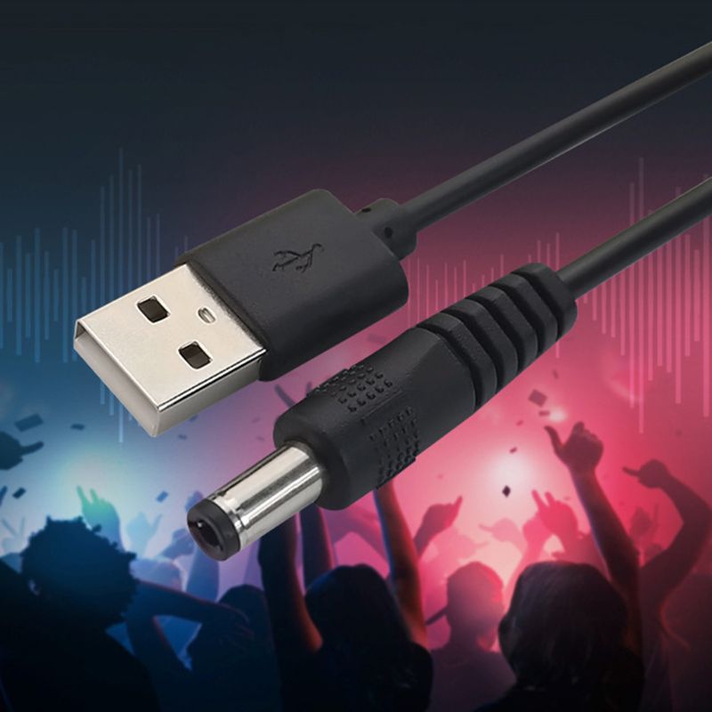 1 PC USB to DC Port Charging Cable Power Supply Cord Line DC/5.5x2.1 DC/5.5x2.5 DC/3.5x1.35 DC/4.0x1.7 DC/2.5x0.7 Connector