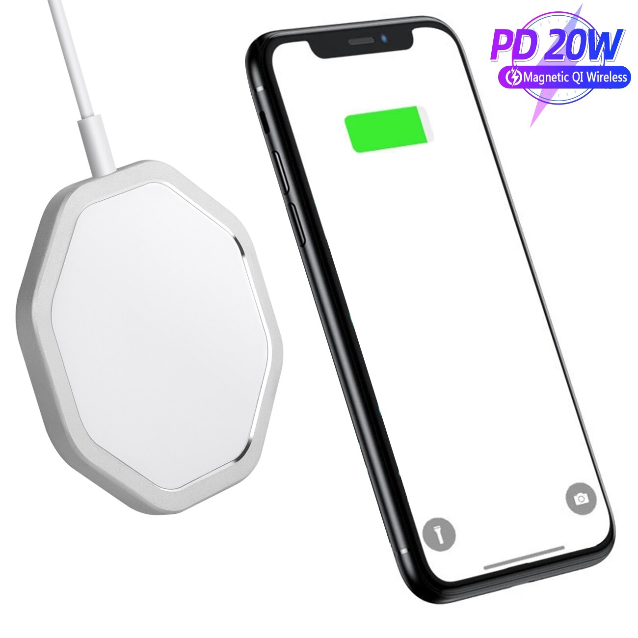 Magnetic Safe Wireless Charger Magnet For IPhone 8 Plus Magnetic Adsorption 11 XsMax Xr Mobile Phone 12 Pro Max 12