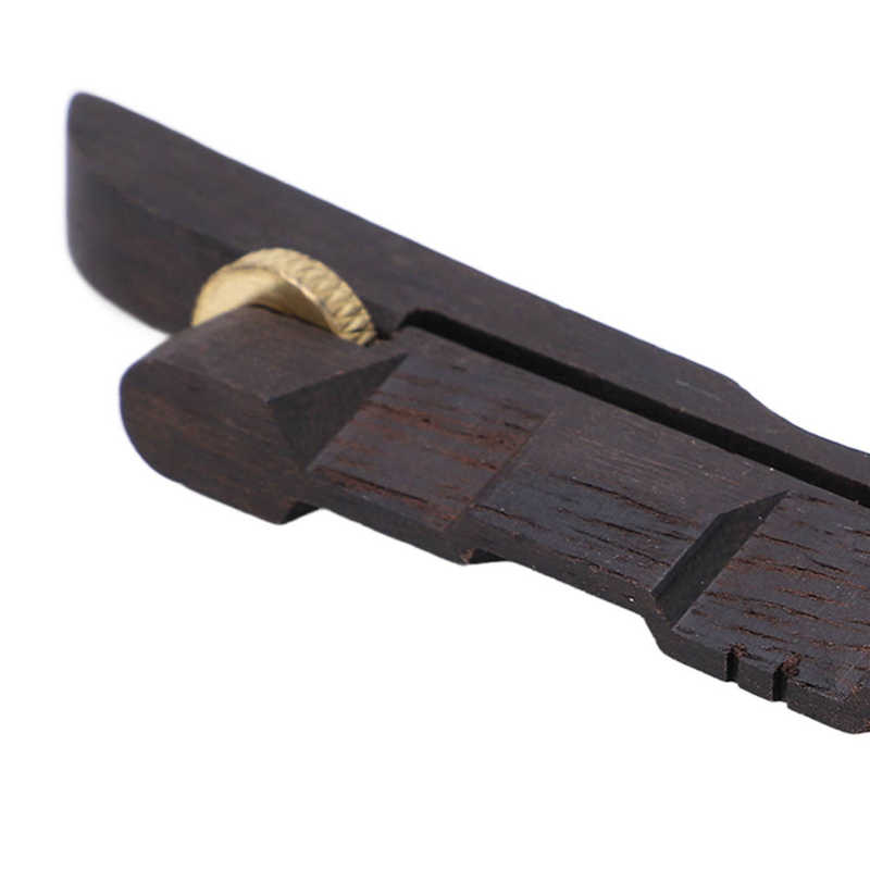 Ebony String Bridge Mandolin Bridge Adjustable Height for Stringed Instruments Repair
