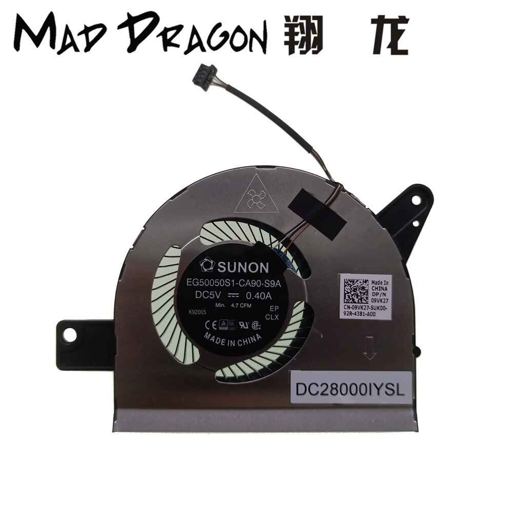 Nuova CPU originale Ventola di Raffreddamento del Dissipatore di Calore per dell latitudine 5580 5590 E5580 di Precisione 3520 3530 Del computer Portatile 09VK27 9VK27 02K3PX 2K3PX