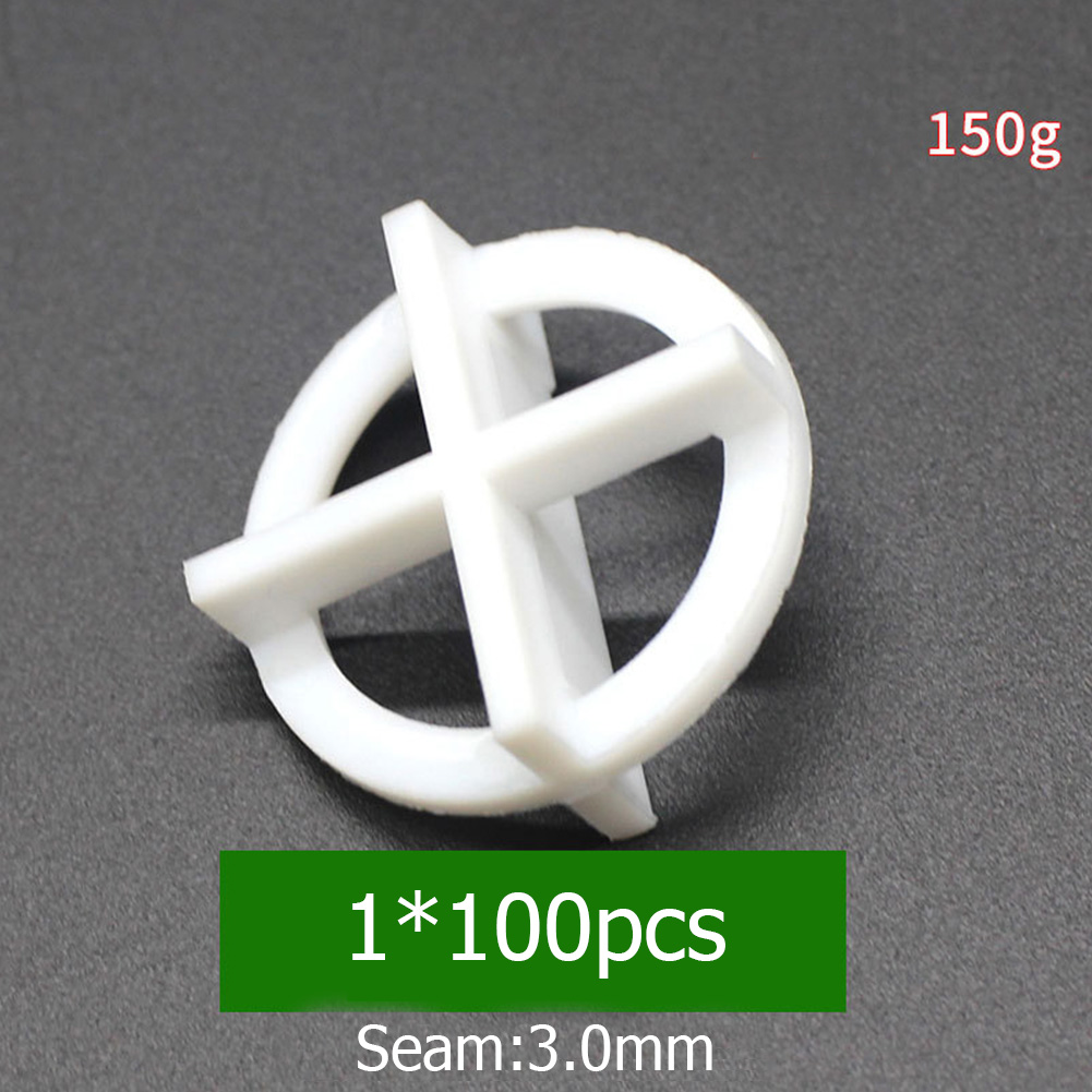 100Pcs Tegel Uitlijning Cross Verwijderbare Tegel Leveling Plastic Tegel Slit Locator Floor Leggen Leveling Systeem Base Cap Spacer: 3mm