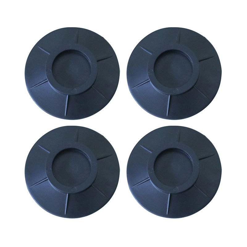 4Pcs Universal Anti-Vibration Feet Pads Washing Machine Rubber Mat Anti-Vibration Pad Dryer Refrigerator Base Fixed Non-Slip Pad: 4pcs  Black C