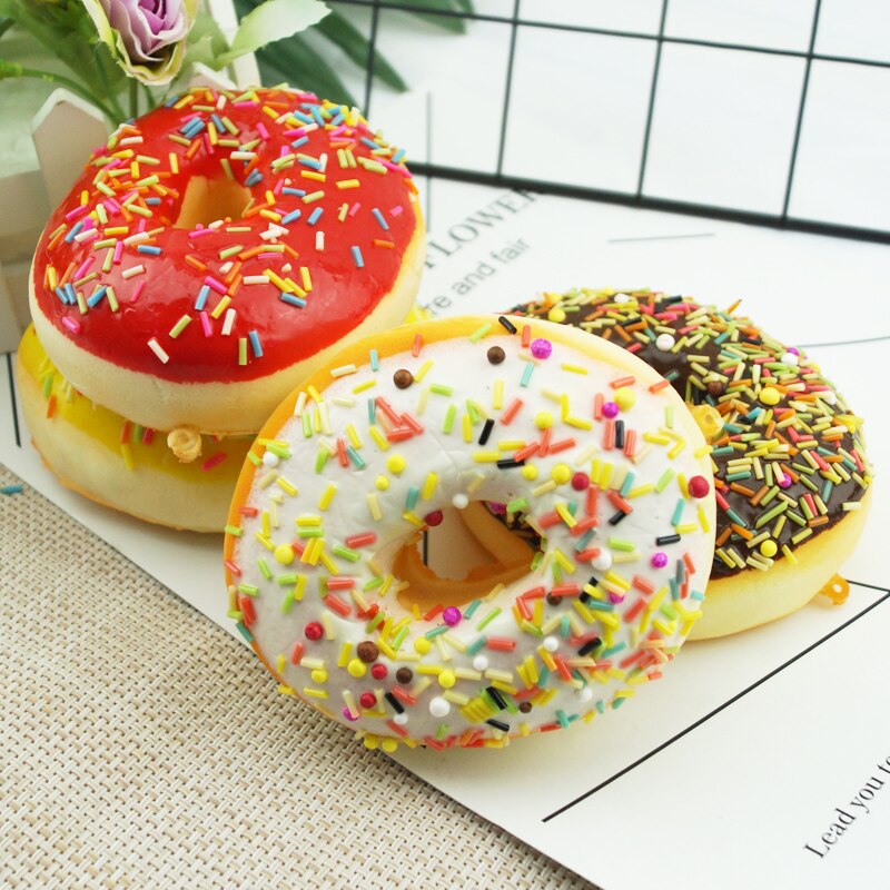 10Cm Kunstmatige Donut Voedsel Chocolade Taart Zoete Roll Kunstmatige Mini Squishy Donut Simulatie Model Fotografie Decoratie Props