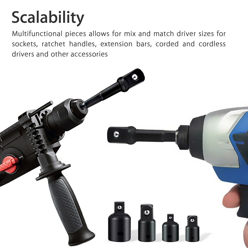 Reductor conector Set 3/8in To 1/4in 1/2inch Socket más reciente confiable