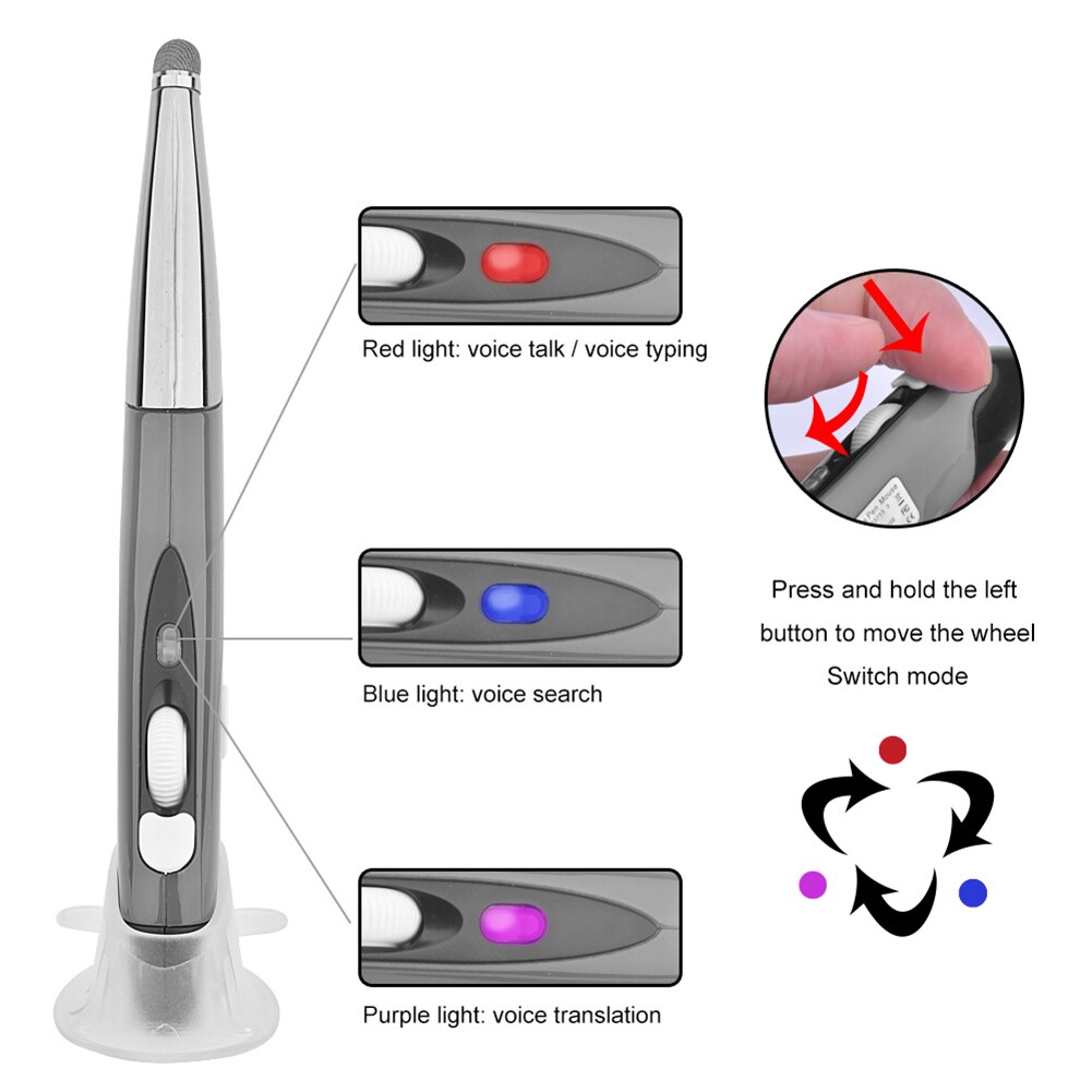 Smart Translator Pen Mouse PR-06S 4-Key Wireless Smart 26 Language Voice Translator Typing Pen Mouse For PC wireless Mouse