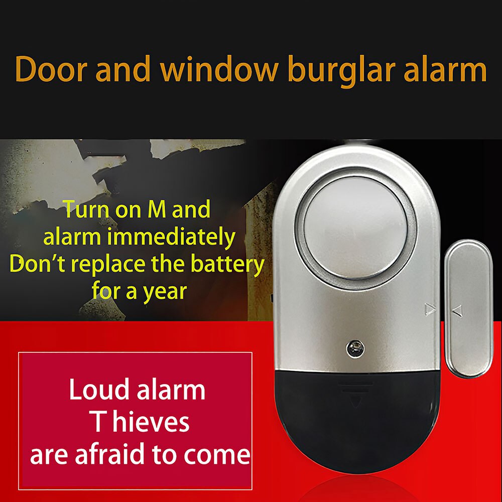 Home Safety Alarm System Standalone Magnetic Sensors Independent Wireless Home Door Window Entry Burglar Alarm Security Alarm