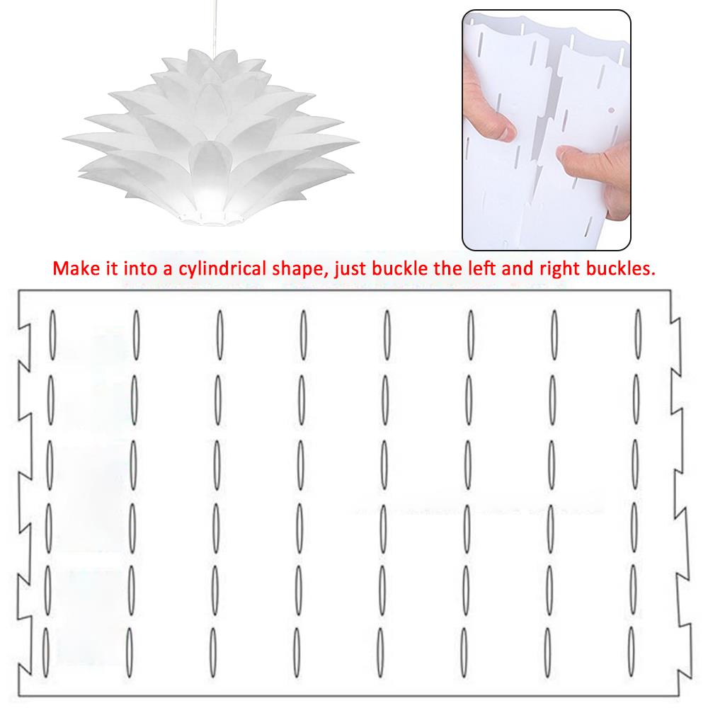 DIY colgante lámpara Puzzle DIY lámpara tonos Kit de Bar casa café flor de loto bricolaje rompecabezas de Kit de Tulipa