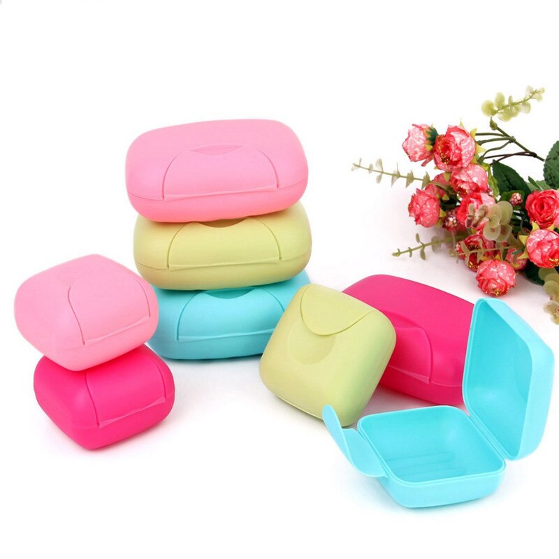 Multicolor Kleine & Grote Maat Badkamer Zeepbakje Draagbare Plaat Case Thuis Douche Reizen Wandelen Zeephouder Container Zeepkist