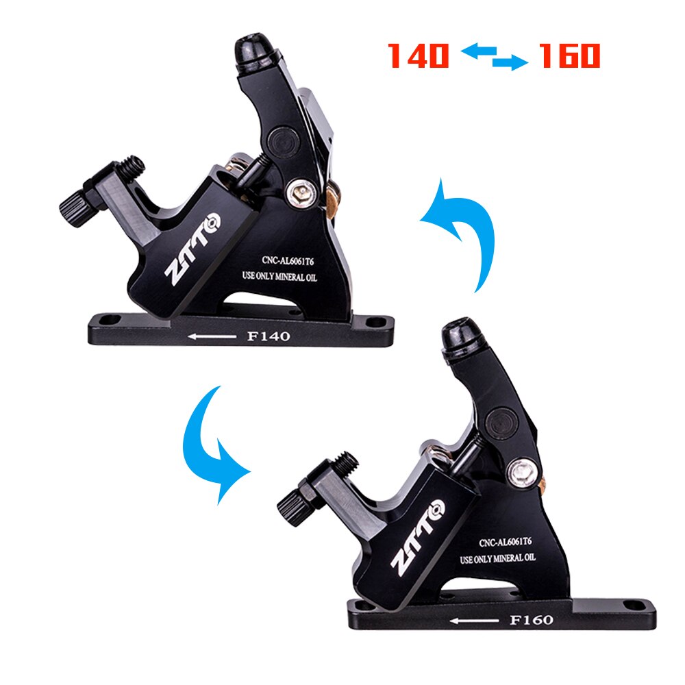 ZTTO Road Bike Disc Brake Hydraulic Flat Mount CX Rotor Brake Caliper CNC Disc Bicycle Mechanical Wire Pull Metal Pads 105