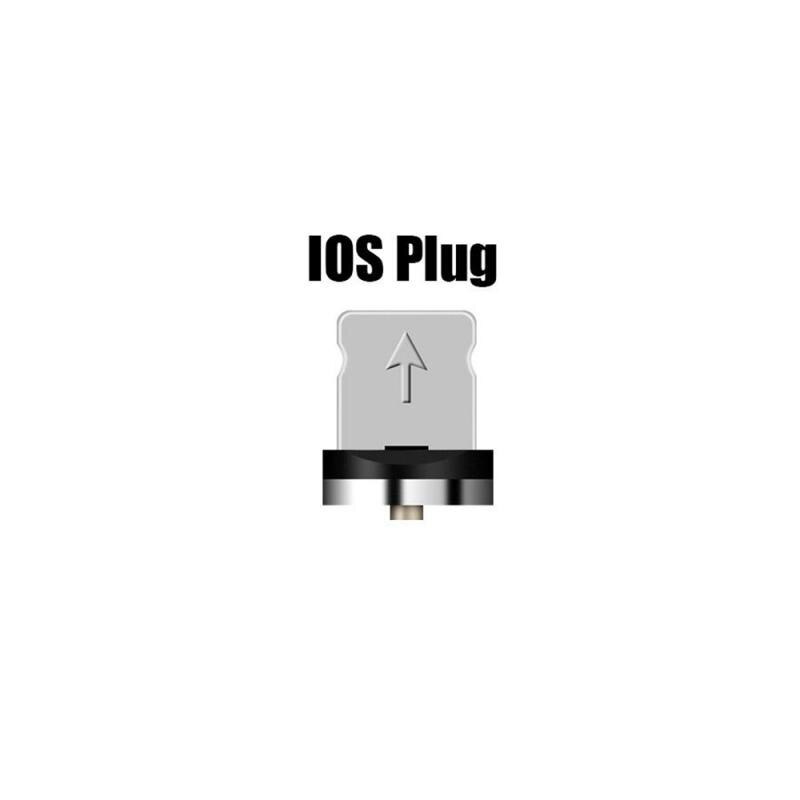 Runde Metall Magnetische Kabel stecker Adapter Zubehör Typ C/Mikro USB/8 Stift Schnelle Ladung Android Typ-C Kabel Telefon Staub stecker