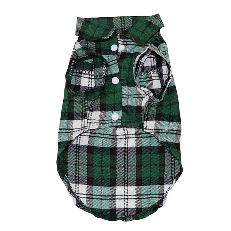 Pug Ropa Ropa a cuadros para perros pequeños y medianos, ca... – Vicedeal