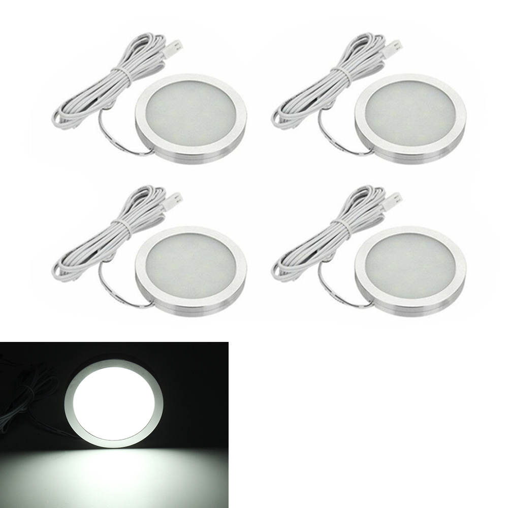 4 stuks 12v interieurverlichting camper/caravan led-spotjes camper/camper interieur spotlamp led-leeslamp met autolader: Geel